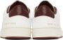 Common Projects White & Burgundy Decades Sneaker - Thumbnail 2