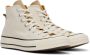 Converse Off-White & Beige Chuck 70 High-Top Sneakers - Thumbnail 8