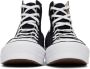 Converse Black & White Chuck Taylor All Star Platform Hi Sneakers - Thumbnail 8
