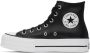 Converse Black Leather Chuck Taylor All Star Lift High Sneakers - Thumbnail 7
