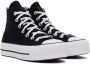 Converse Black & White Chuck Taylor All Star Platform Hi Sneakers - Thumbnail 4