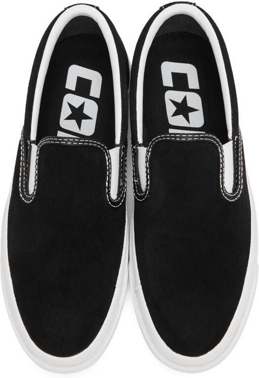 Converse Black Suede One Star Slip-On Sneakers