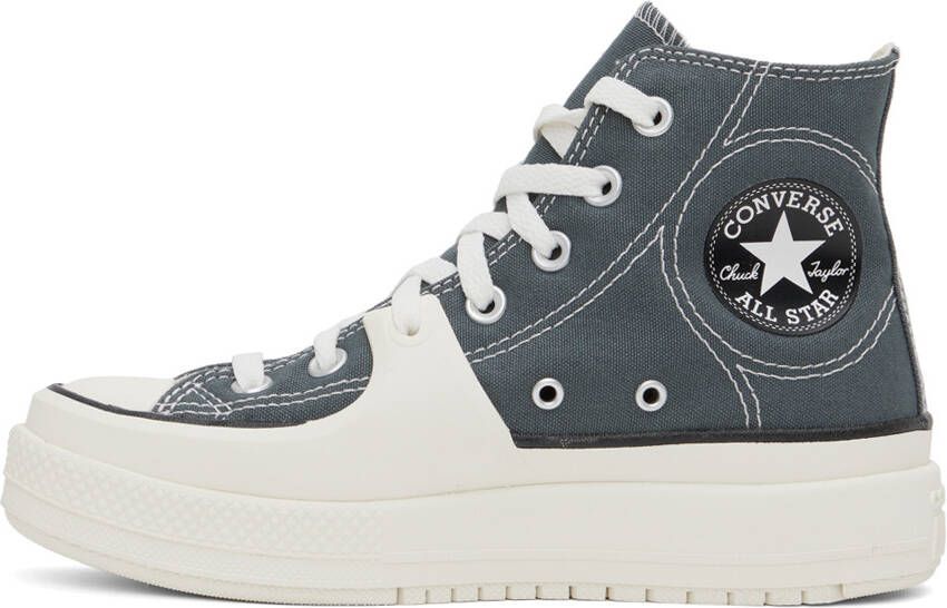 Converse Gray & White Chuck Taylor All Star Construct Sneakers