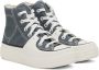 Converse Gray & White Chuck Taylor All Star Construct Sneakers - Thumbnail 4