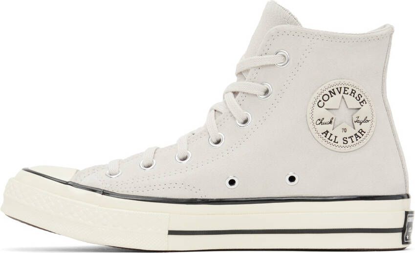 Converse Gray Chuck 70 Suede Sneakers