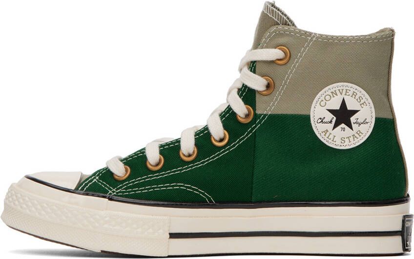 Converse Green Chuck 70 Colorblocked Sneakers