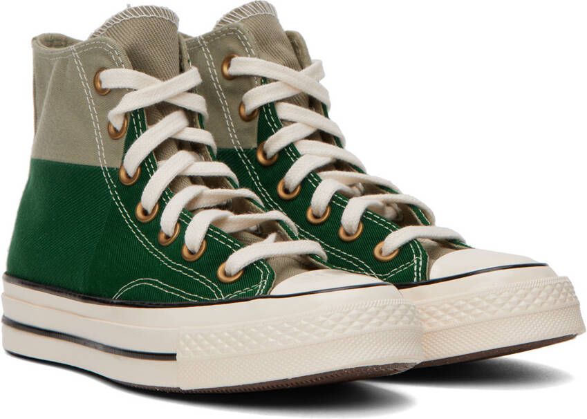Converse Green Chuck 70 Colorblocked Sneakers