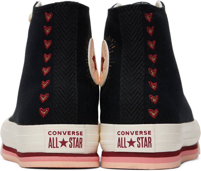 Converse Kids Black Chuck Taylor All Star Eva Lift Sneakers