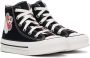 Converse Kids Black Chuck Taylor All Star Lift Patchwork Sneakers - Thumbnail 4