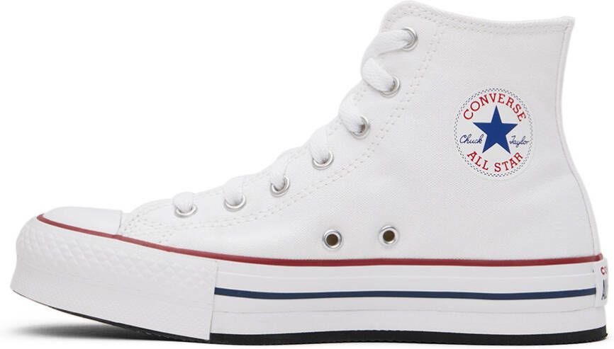 Converse Kids White Platform Chuck Taylor All Star Big Kids Sneakers