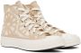Converse Off-White & Beige Chuck 70 Hi Sneakers - Thumbnail 4