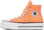 Converse Orange Chuck Taylor All Star Lift Platform Sneakers - Thumbnail 3
