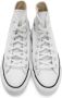 Converse White Leather Chuck Taylor All Star Lift High Sneakers - Thumbnail 8