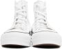 Converse White Leather Chuck Taylor All Star Platform Low Sneakers - Thumbnail 9