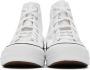 Converse White Leather Chuck Taylor All Star Platform Low Sneakers - Thumbnail 5