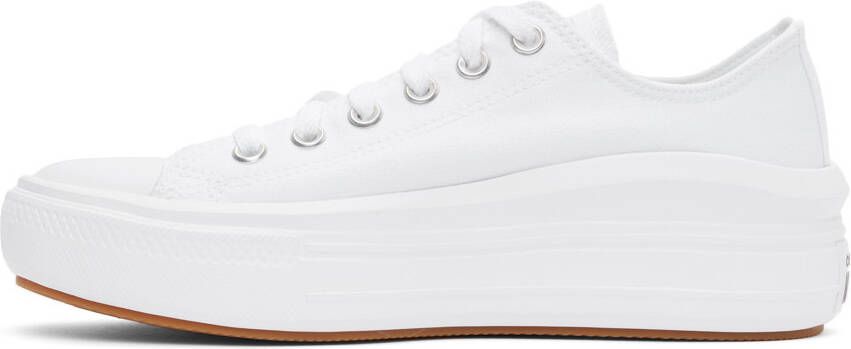 Converse White Chuck Taylor All Star Move Ox Sneakers - Picture 3