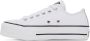 Converse White Leather Chuck Taylor All Star Platform Low Sneakers - Thumbnail 3