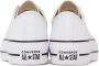 Converse White Leather Chuck Taylor All Star Platform Low Sneakers - Thumbnail 11
