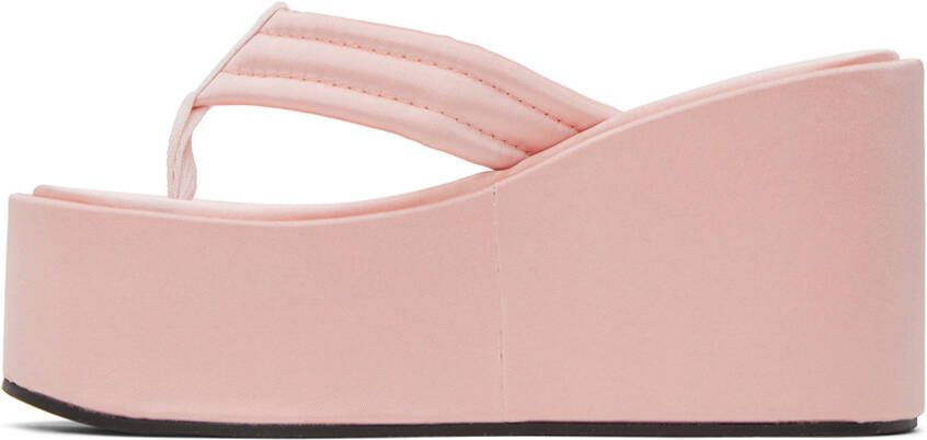 Coperni Pink Wedge Sandals