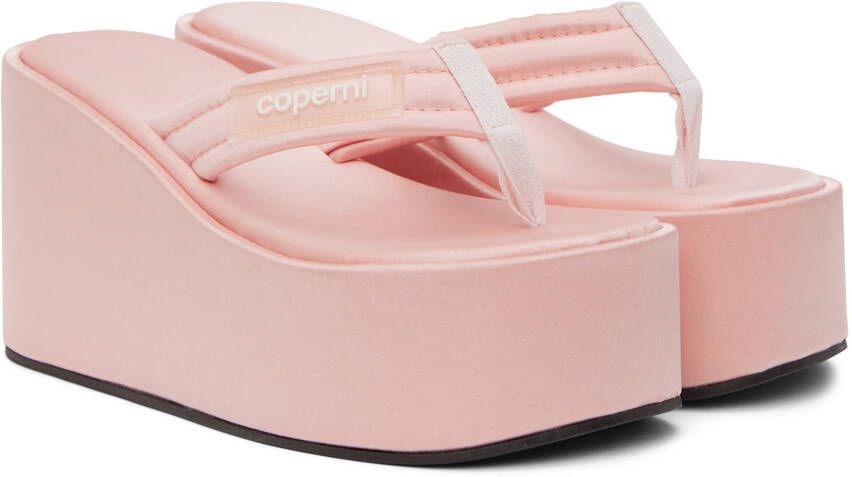 Coperni Pink Wedge Sandals