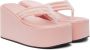 Coperni Pink Wedge Sandals - Thumbnail 4