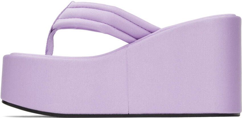 Coperni Purple Wedge Sandals