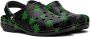 Crocs Black & Green Classic Hemp Leaf Clogs - Thumbnail 4