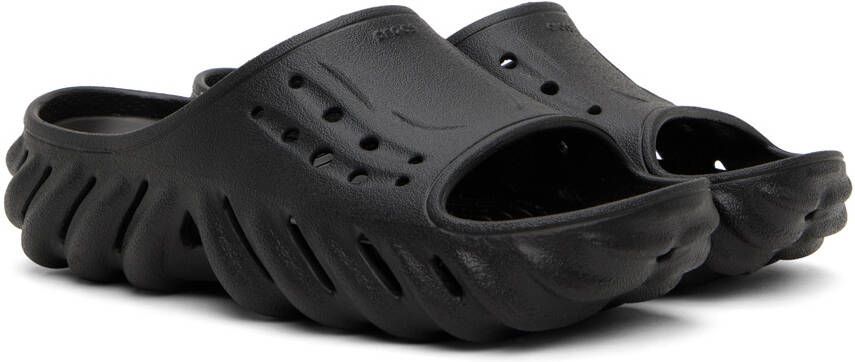 Crocs Black Echo Slides