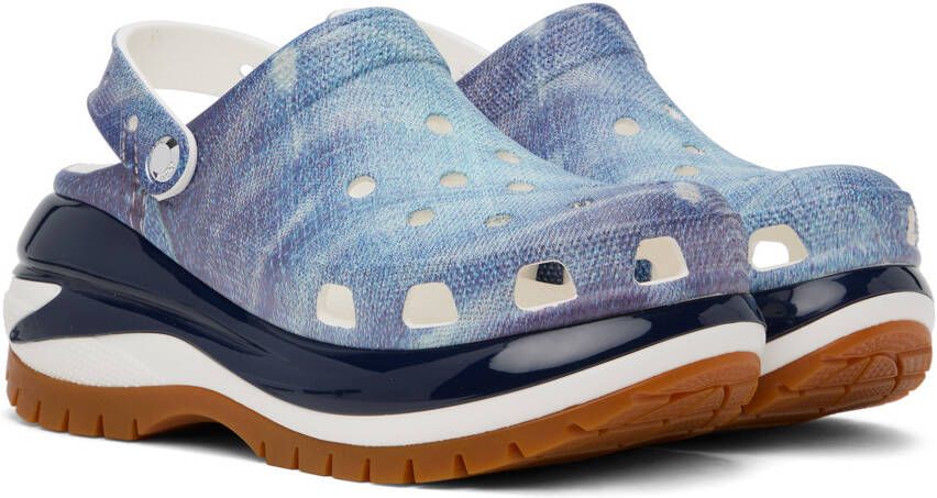 Crocs Blue Mega Crush Clogs