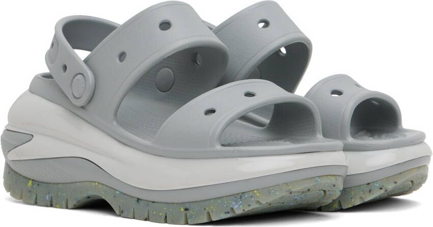 Crocs Gray Mega Crush Sandals