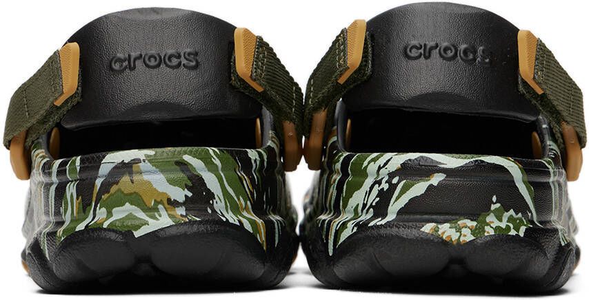 Crocs Kids Black All-Terrain Camo Clogs