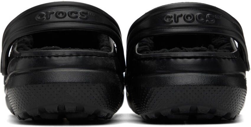 Crocs Kids Black Classic Lined Clogs