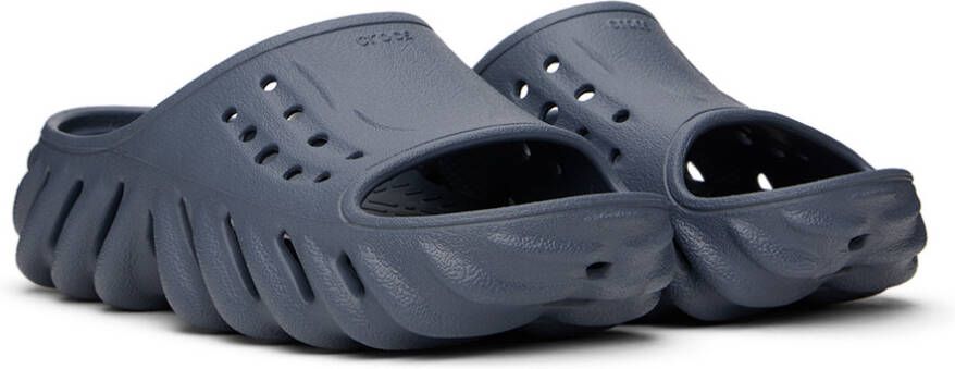 Crocs Kids Gray Echo Slides