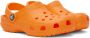 Crocs Kids Orange Classic Clogs - Thumbnail 4