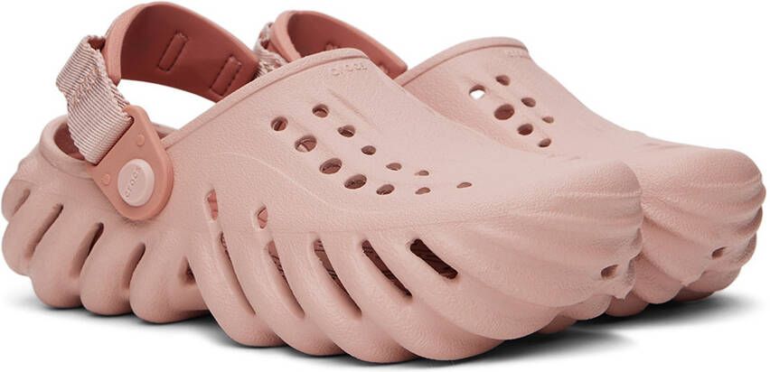 Crocs Kids Pink Echo Clogs