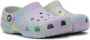 Crocs Kids Purple & Green Classic Marbled Clogs - Thumbnail 4