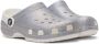 Crocs Kids White Classic Glitter Sandals - Thumbnail 4