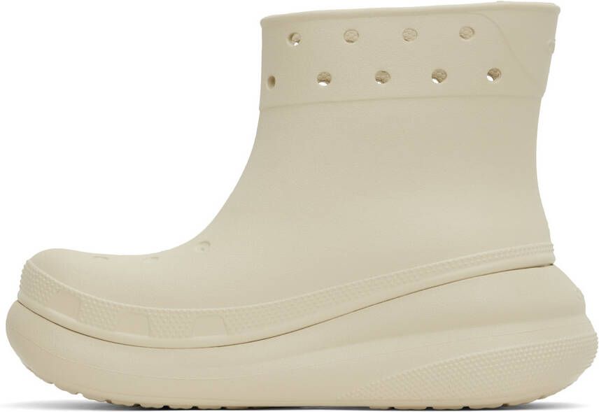 Crocs Off-White Crush Boots
