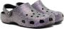 Crocs Purple Classic Glitter Clogs - Thumbnail 4