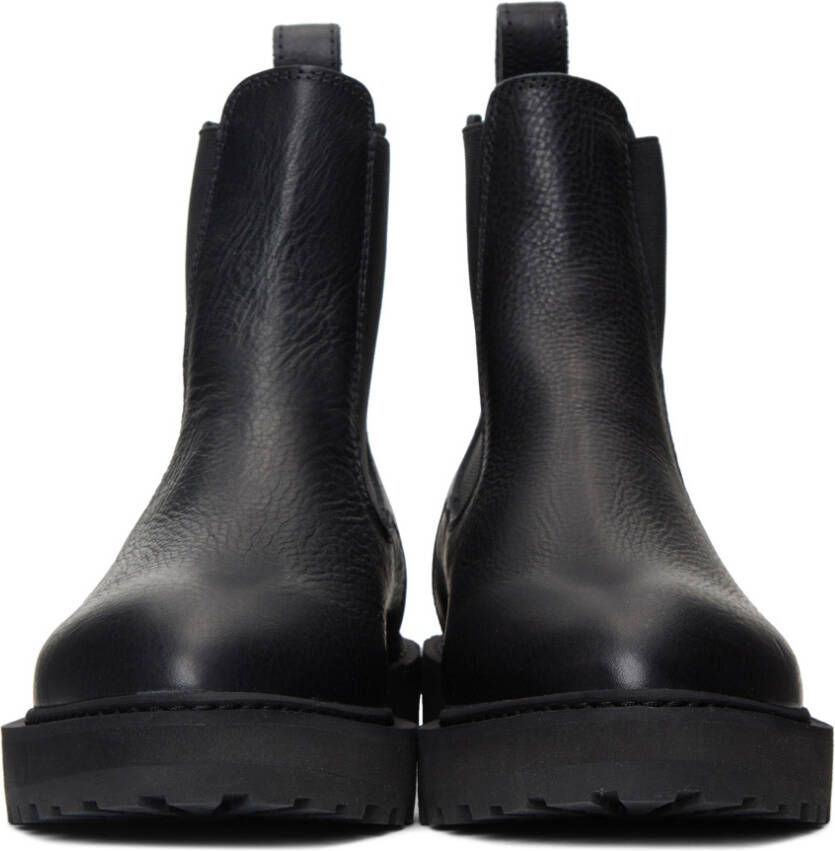 Diemme Black Leather Alberone Chelsea Boots