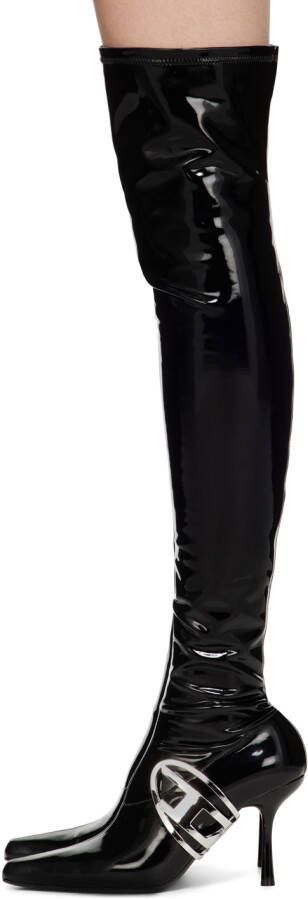 Diesel Black Hardware Boot