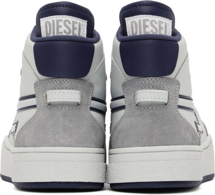 Diesel Gray & Blue S-Ukiyo Mid X Sneakers