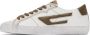Diesel Off-White & Brown S-Leroji Low Sneakers - Thumbnail 3