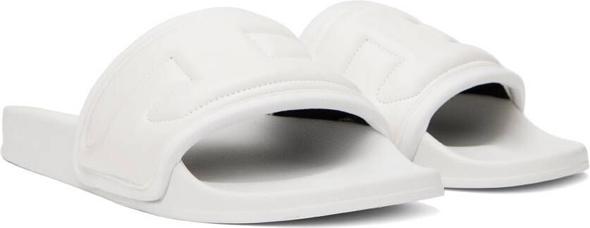 Diesel White Sa-Mayemi Puff Sandals