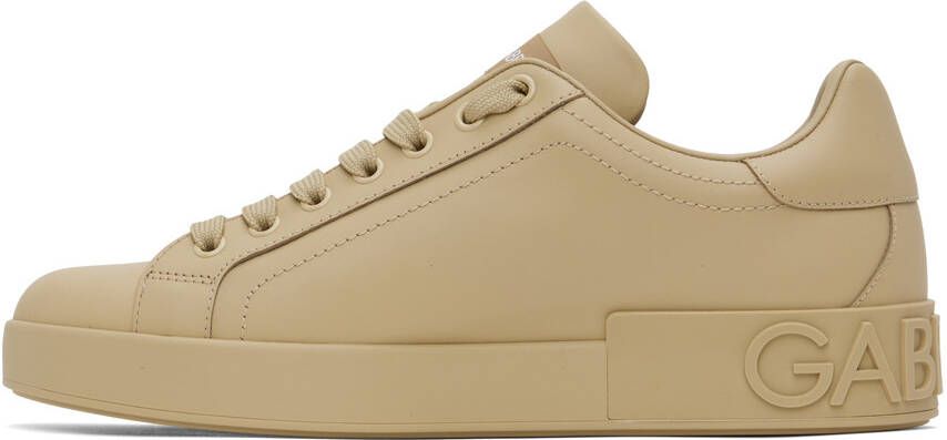 Dolce & Gabbana Beige Portofino Sneakers