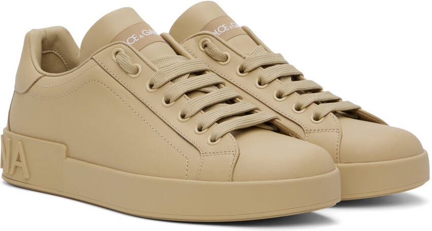 Dolce & Gabbana Beige Portofino Sneakers