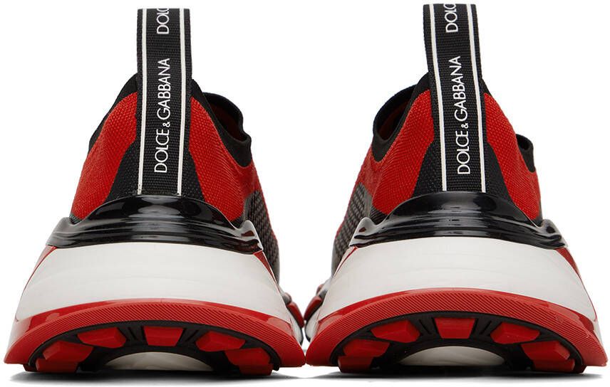 Dolce & Gabbana Black & Red Sorrento Sneakers