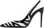 Dolce & Gabbana Black & White Lollo Zebra Heels - Thumbnail 3