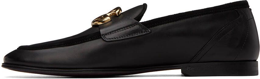 Dolce & Gabbana Black Ariosto Slippers