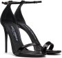 Dolce & Gabbana Black Polished Heeled Sandals - Thumbnail 4